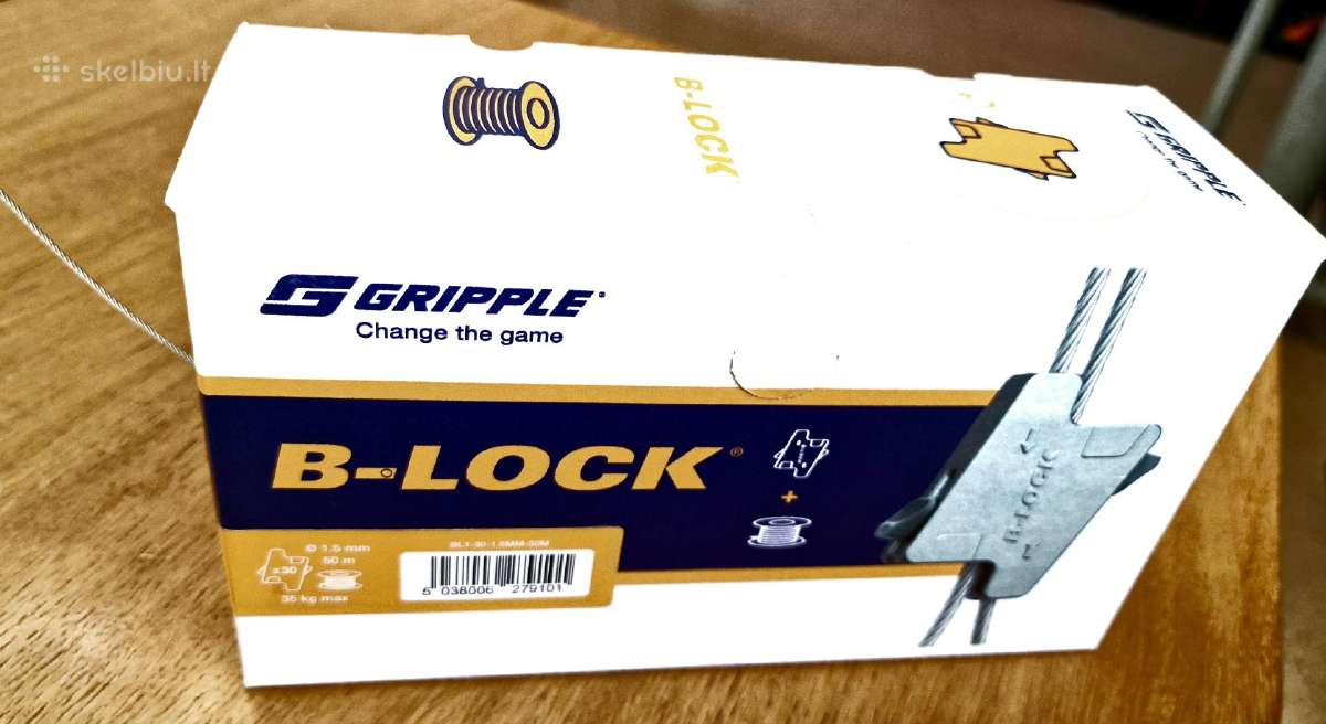 Troselių fiksavimas Gripple jungtimis B -Lock - nuotraukos Nr. 2