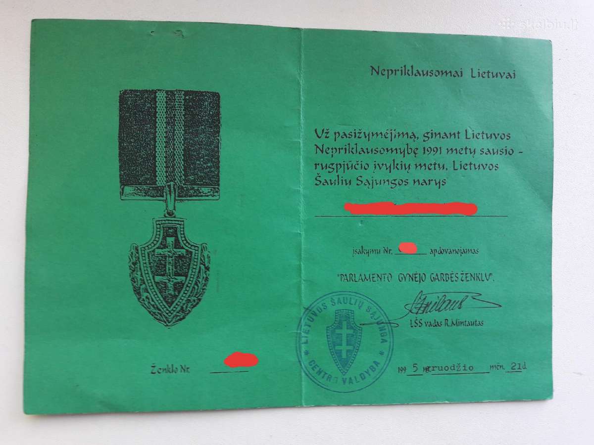 Apdovanojimas parlamento gynėjui - nuotraukos Nr. 4