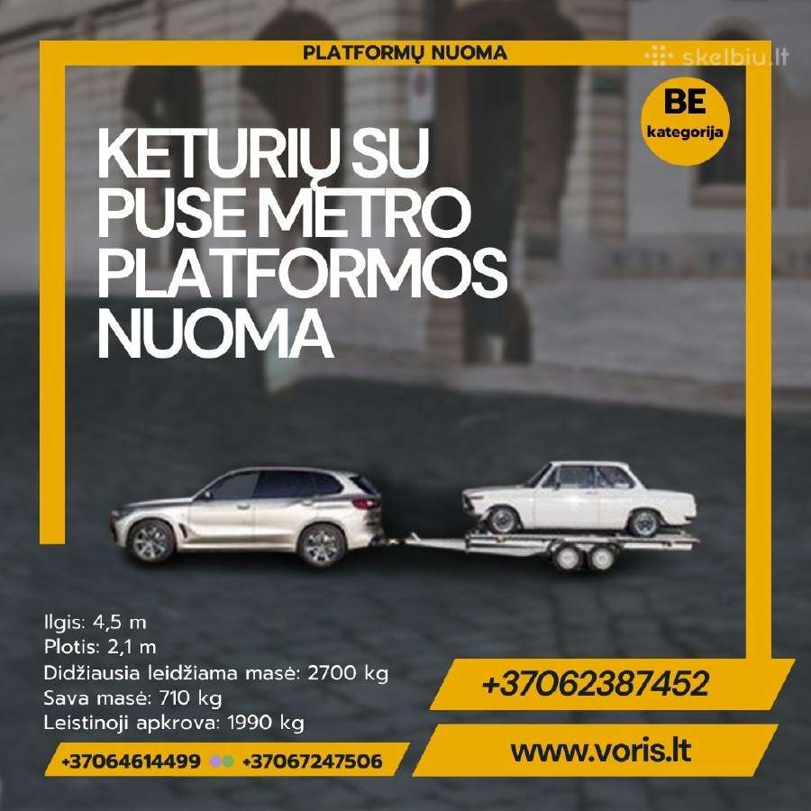 Platformu , traliuku ir priekabu Nuoma ! - nuotraukos Nr. 20