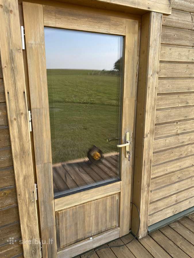 Medinių namų dažymas , durų dažymas, langų dažymas - nuotraukos Nr. 10
