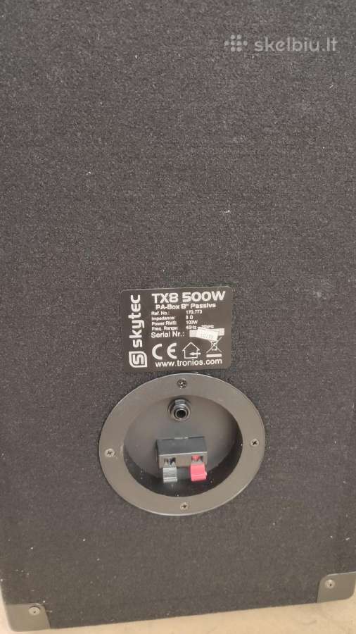 Skytec Tx8 500w kolonėlė - nuotraukos Nr. 2