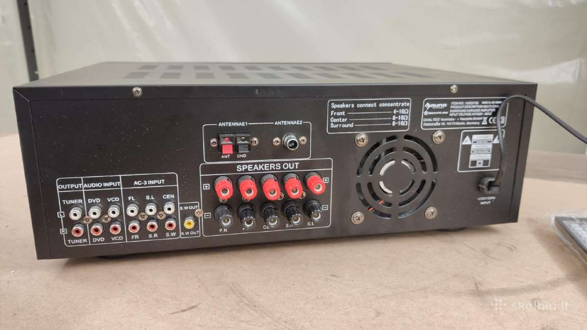Auna Amp-5100-b karaoke stiprintuvas - nuotraukos Nr. 3