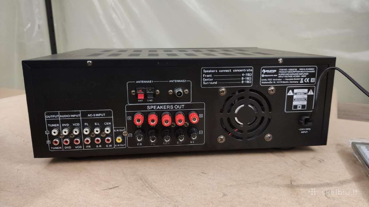Auna Amp-5100-b karaoke stiprintuvas - nuotraukos Nr. 5