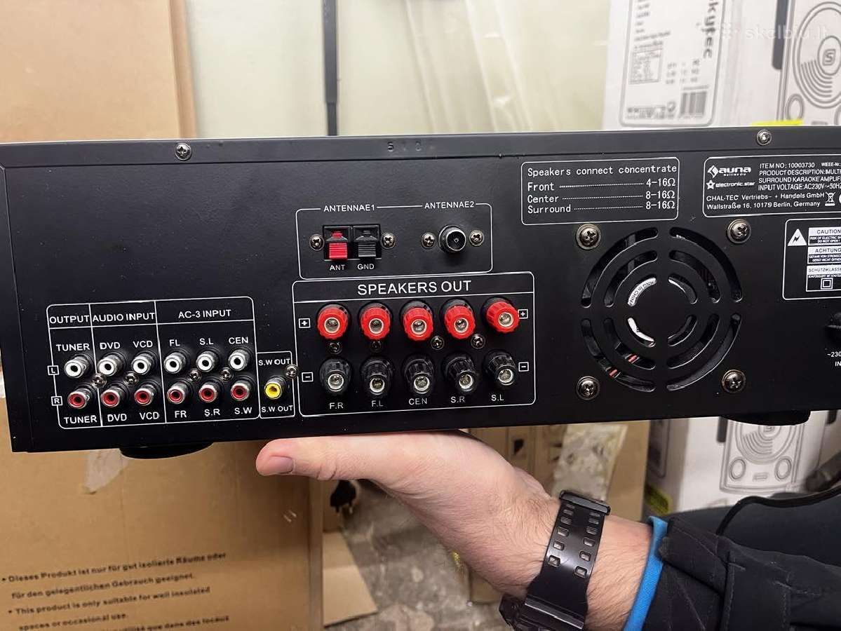 Auna Amp-5100-b karaoke stiprintuvas - nuotraukos Nr. 4