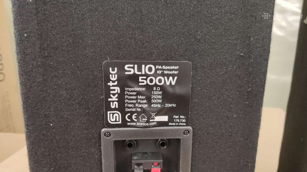 Skytec Sl10 500w kolonėlės - nuotraukos Nr. 3