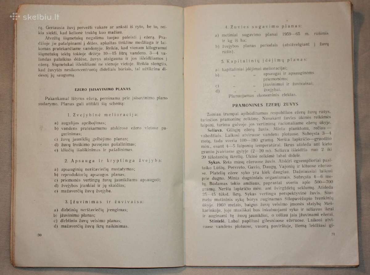 Žuvininkystė ežeruose R. Volskis knygelė 1959 m. - nuotraukos Nr. 6