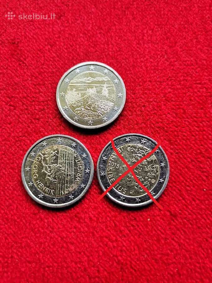 Suomijos jubiliejinės dvieurės monetos