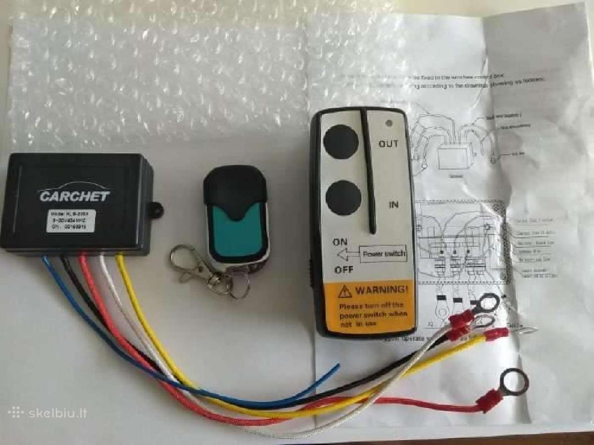 Elektrinės gervės belaidis valdymas12v-24v - nuotraukos Nr. 2