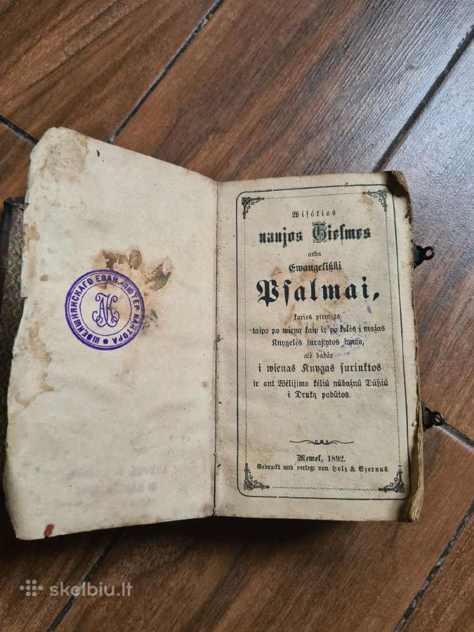 Psalmai, Mėmel 1892m - nuotraukos Nr. 8