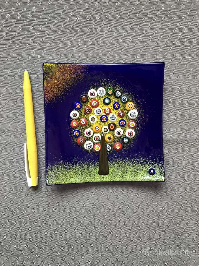 Murano Tree of Life (gyvybės medis) lėkštė - nuotraukos Nr. 5