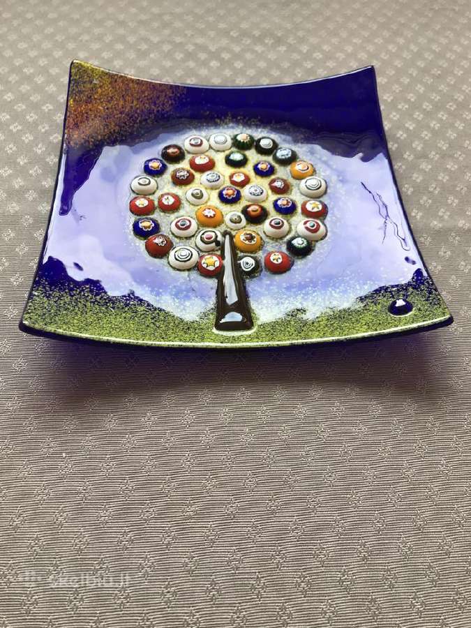 Murano Tree of Life (gyvybės medis) lėkštė - nuotraukos Nr. 2