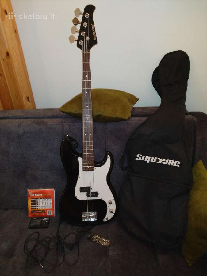 Supreme Precision Black Bass 4 stygų elektrogitara