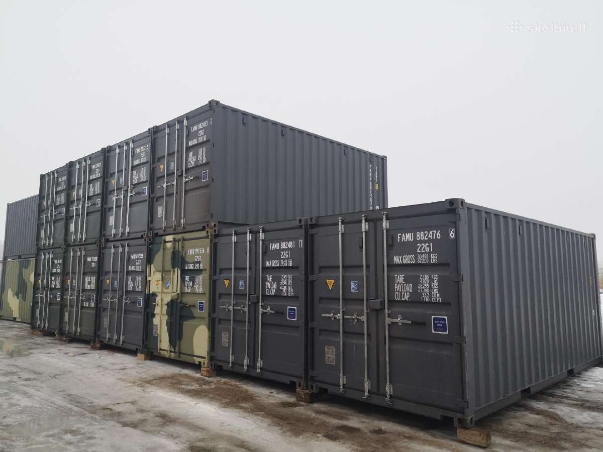 Nauji 20 pėdų (6m) jūriniai konteineriai Akcija - nuotraukos Nr. 14