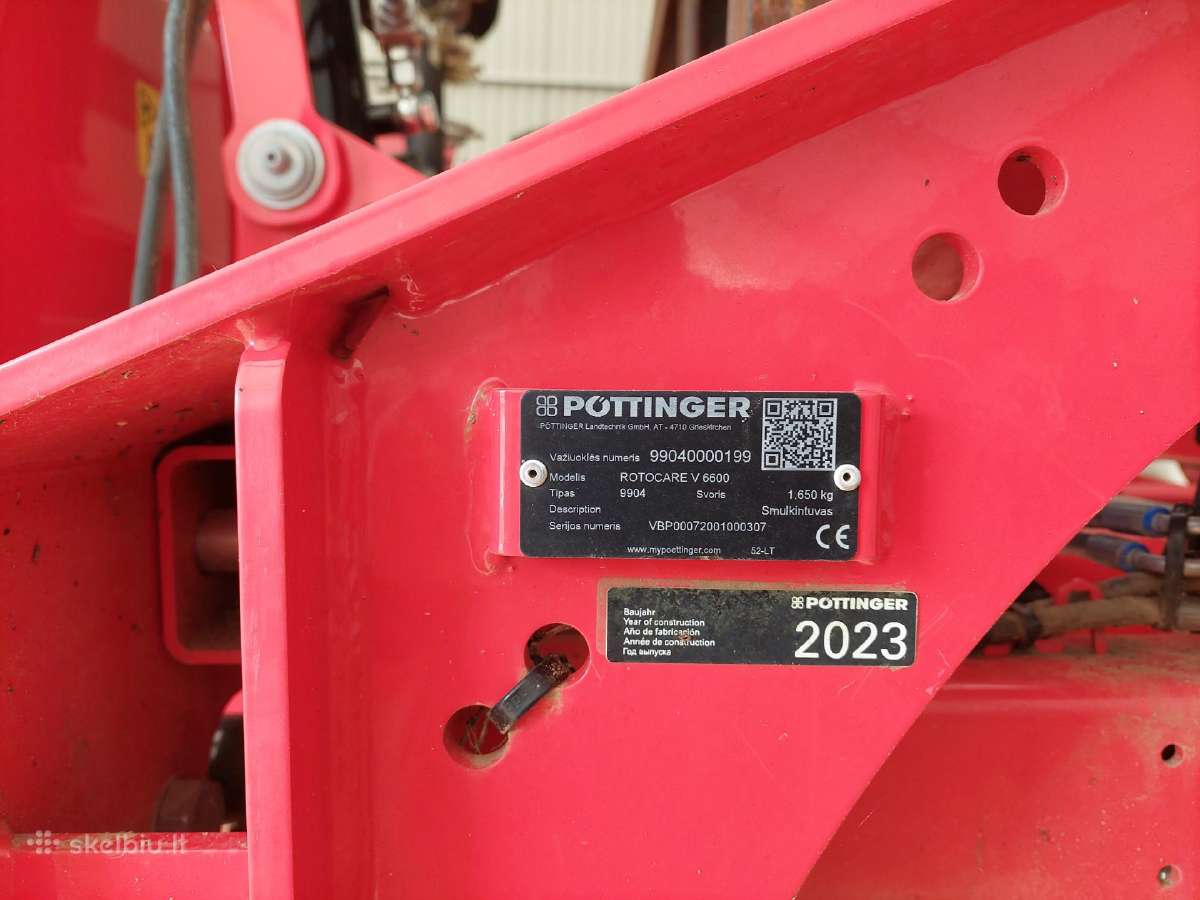 Rotorinės akėčios Pottinger rotocare V660 - nuotraukos Nr. 2