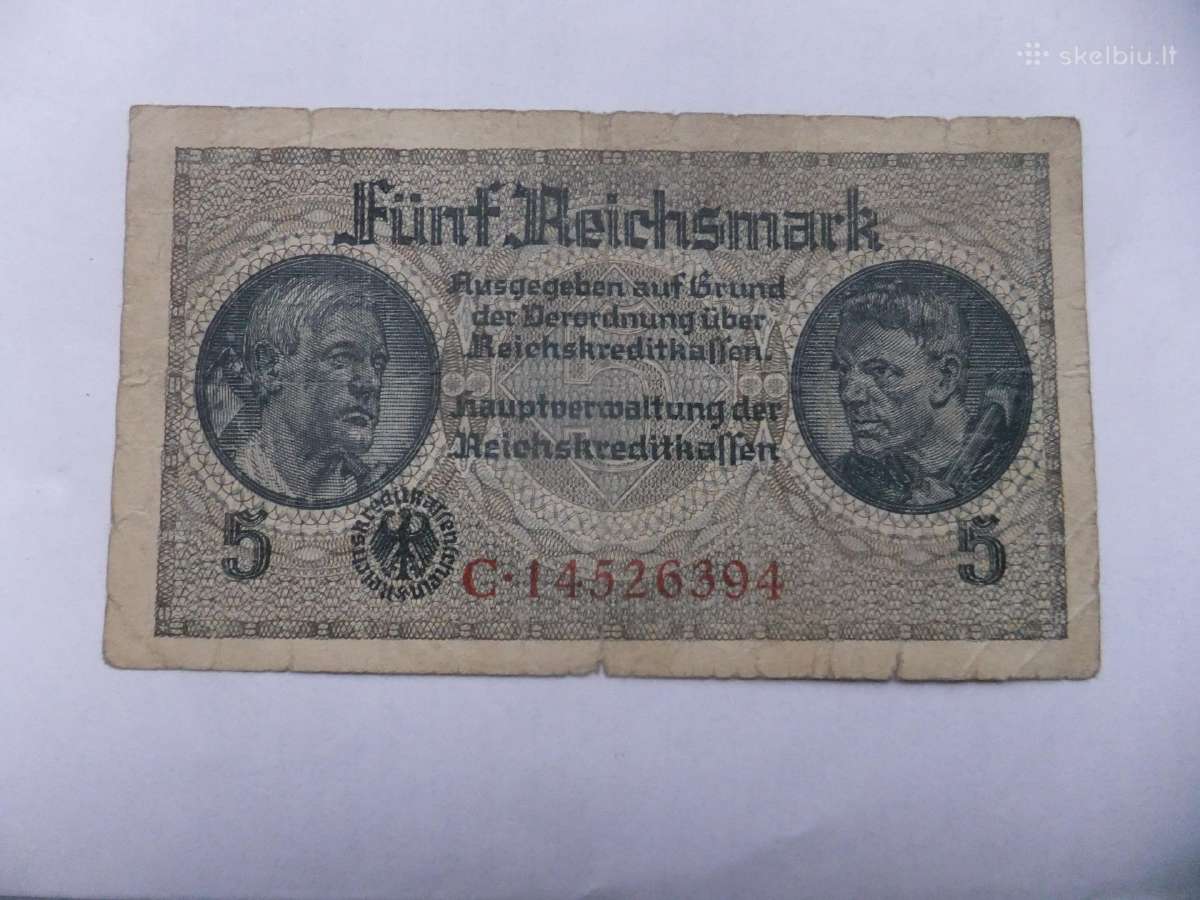 Vokietija-reichsmarkes 1939-1945m. - nuotraukos Nr. 5