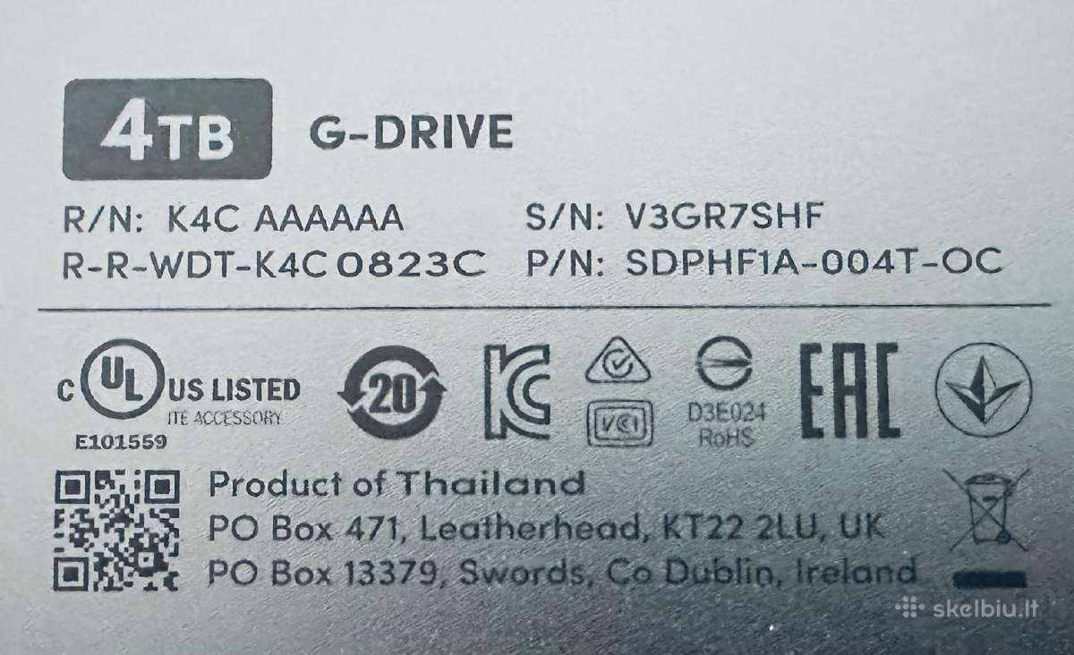 Sandisk Professional G-drive 4tb - nuotraukos Nr. 3