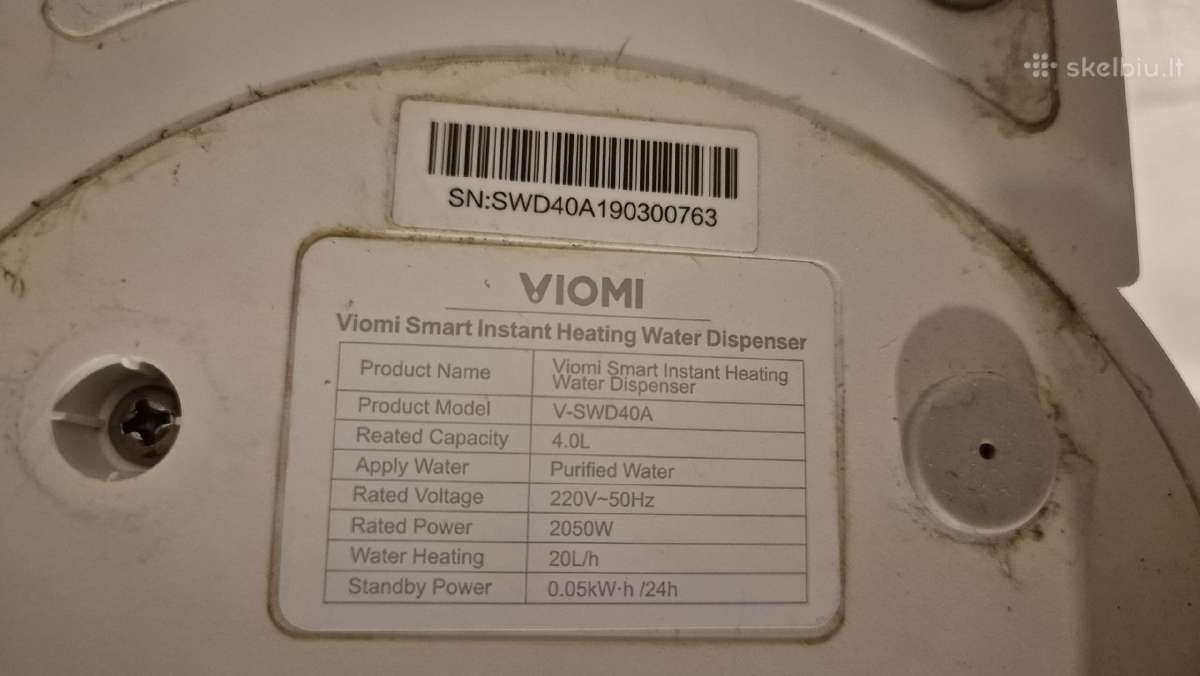 Xiaomi Smart Electric Hot Water Dispenser 5l - nuotraukos Nr. 4
