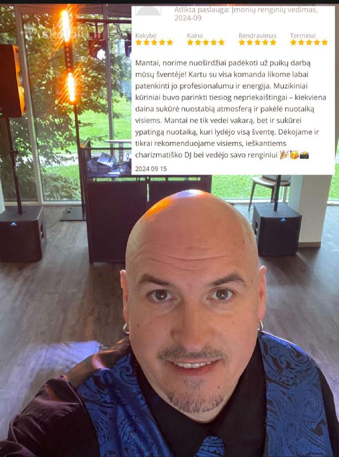 Vedėjas ir Dj viename, su aparatūra - kaina 600€. - nuotraukos Nr. 7