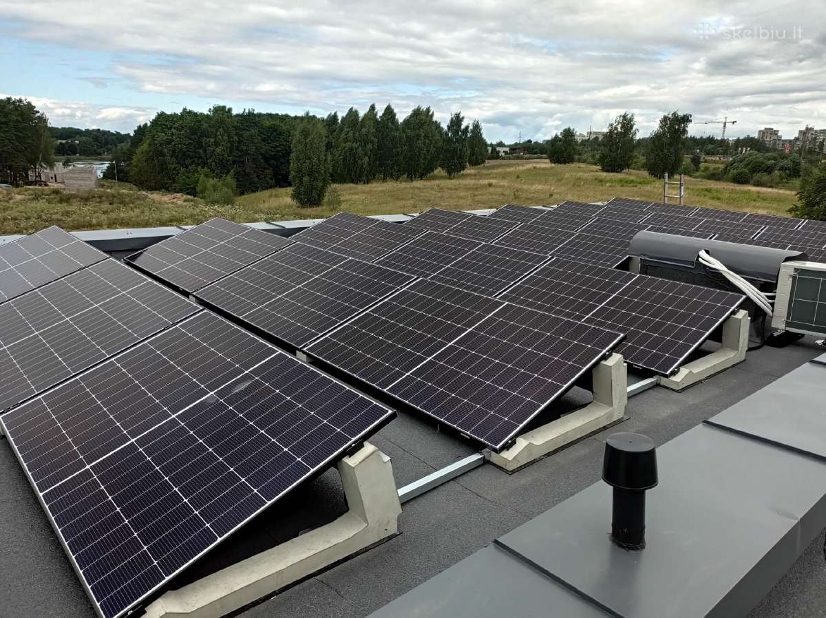 Saulės elektrinės montavimo sistema plokščiam stog - nuotraukos Nr. 2