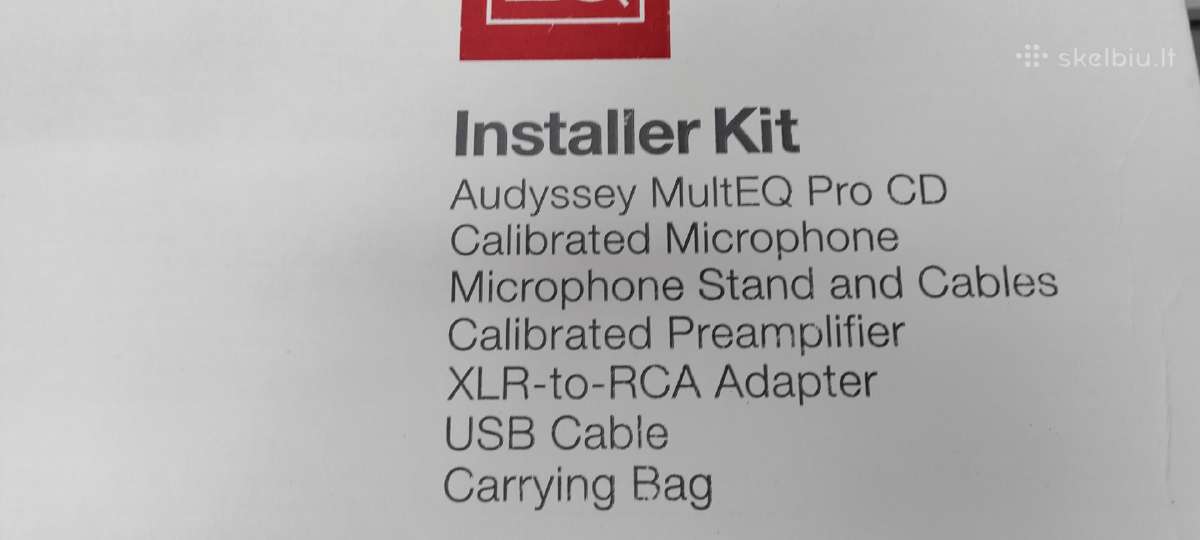 Audyssey Multeq-x Pro kalibravimo prietaisas. - nuotraukos Nr. 3