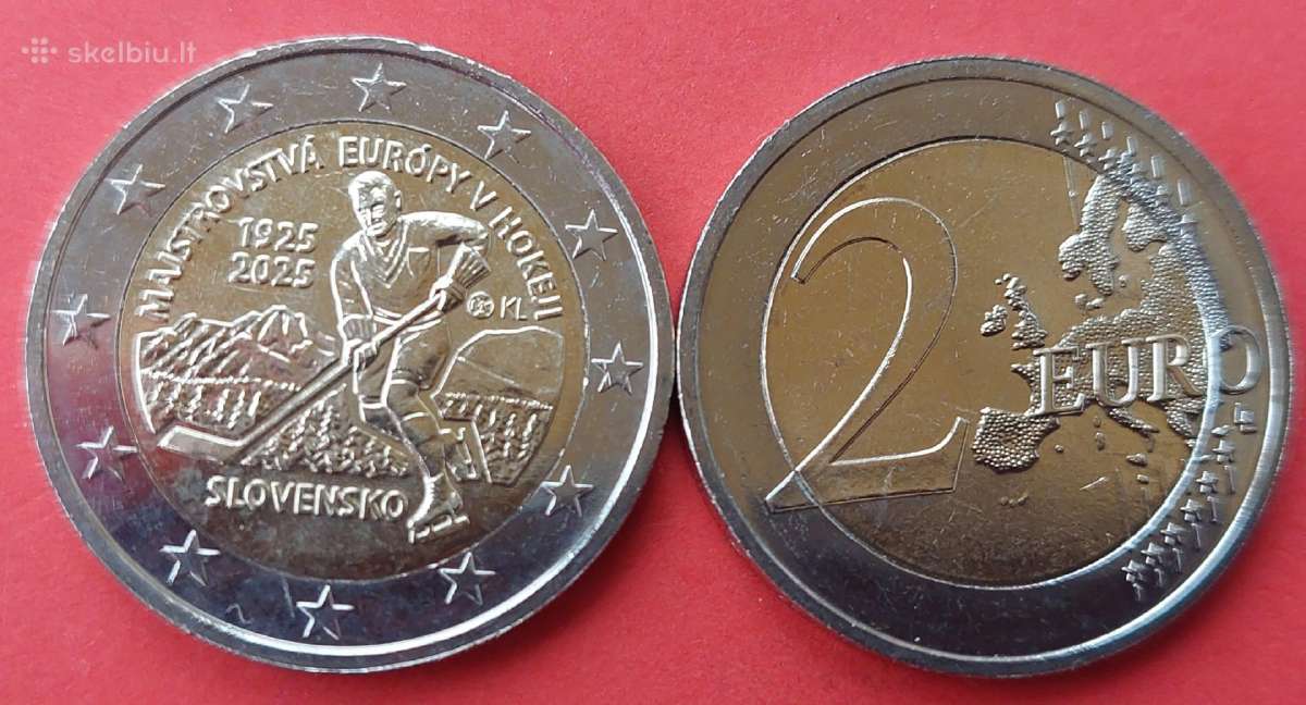 Slovakija 2025m 2 € Ledo ritulys Unc