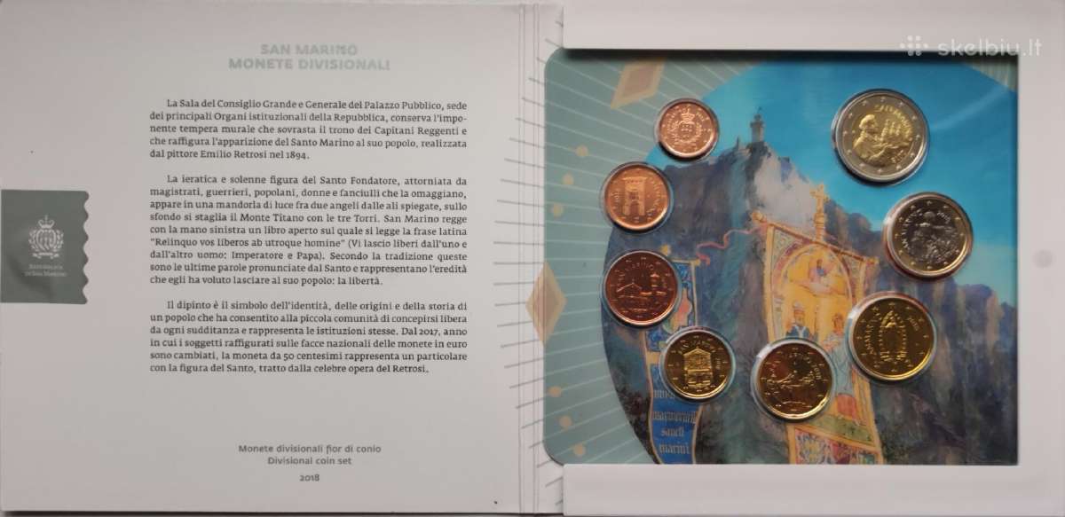 San Marino Euro Monetos - nuotraukos Nr. 2