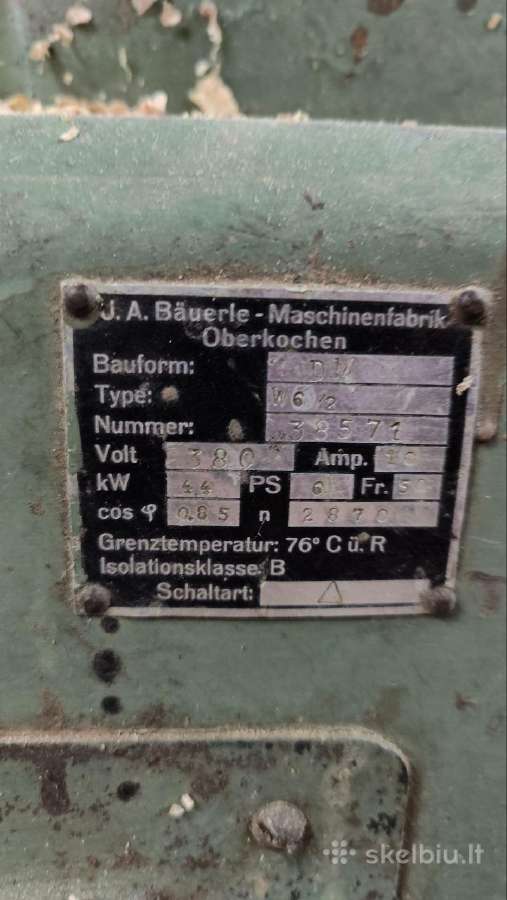 Reismusas Bäuerle Dm63 - medžio apdirbimo staklės - nuotraukos Nr. 5