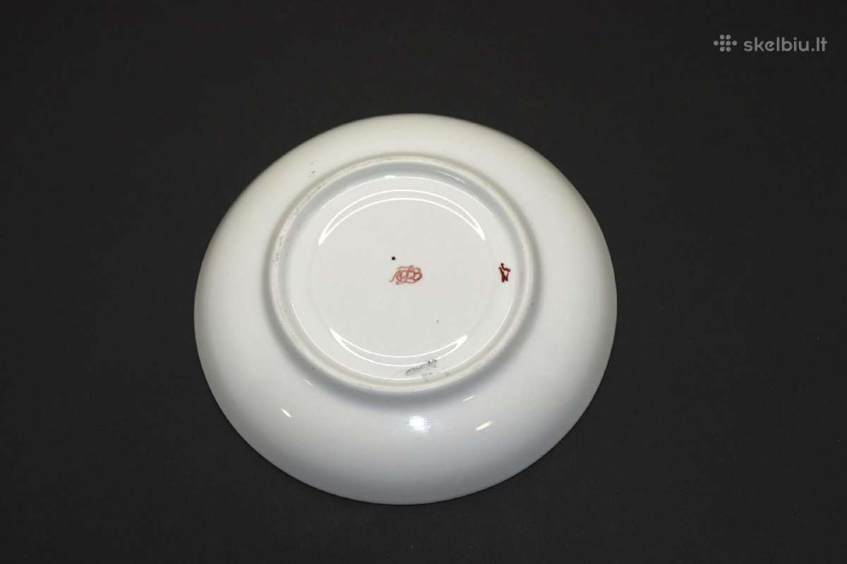 Arbatos porelė, rankom piešta, paauksuota, porceli - nuotraukos Nr. 10
