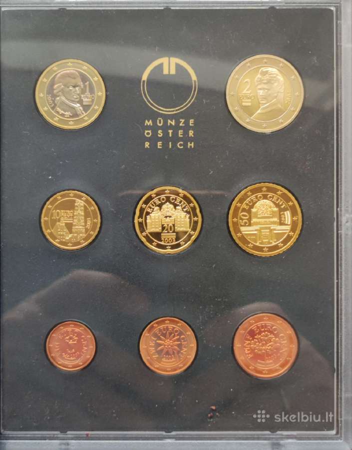 Austrija 2003 Euro monetos rinkinis. - nuotraukos Nr. 3