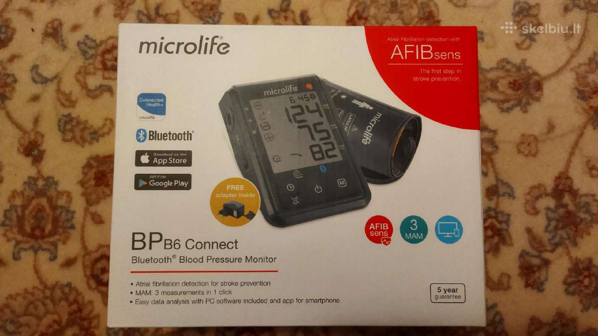 Microlife BP B6 Connect kraujospūdžio matuoklis - nuotraukos Nr. 3