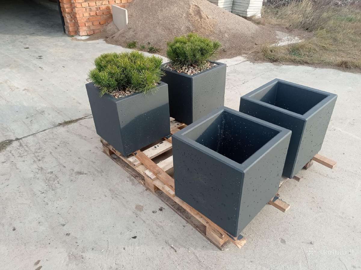 Lauko vazonai. Betoniniai vazonai. - nuotraukos Nr. 6
