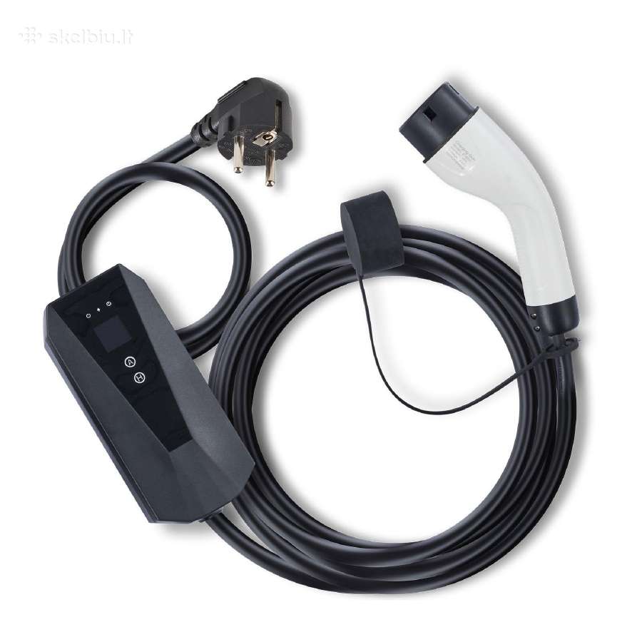 Ev įkroviklis Type2 App 1fazės 3,7kw 16a Ip66 8,6m - nuotraukos Nr. 9