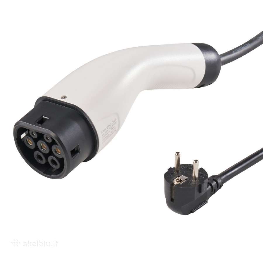 Ev įkroviklis Type2 App 1fazės 3,7kw 16a Ip66 8,6m - nuotraukos Nr. 8