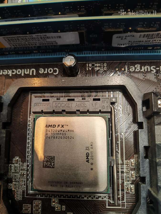 Asus M5a78l-m Lx3 + Fx4320 + 8gb - nuotraukos Nr. 2