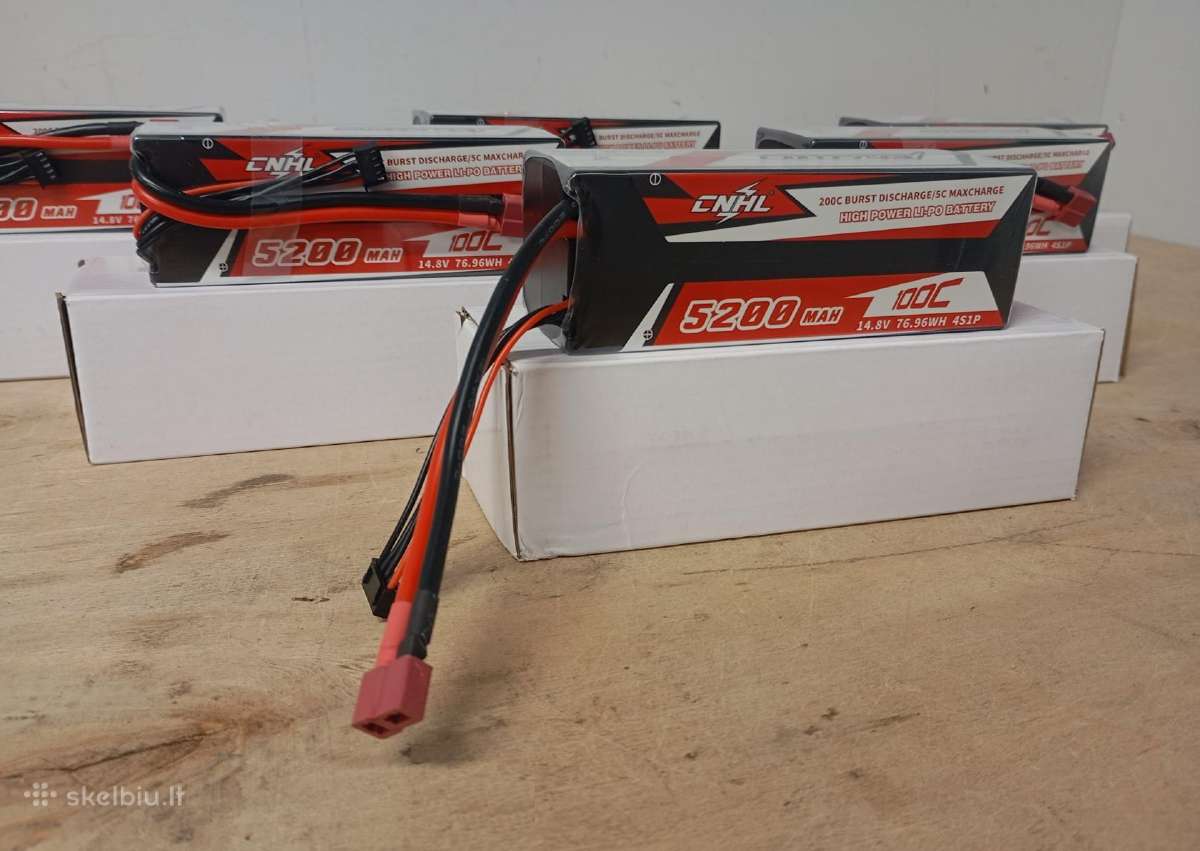 Naujos Cnhl Racing series 5200mah 4S 100c lipo - nuotraukos Nr. 2
