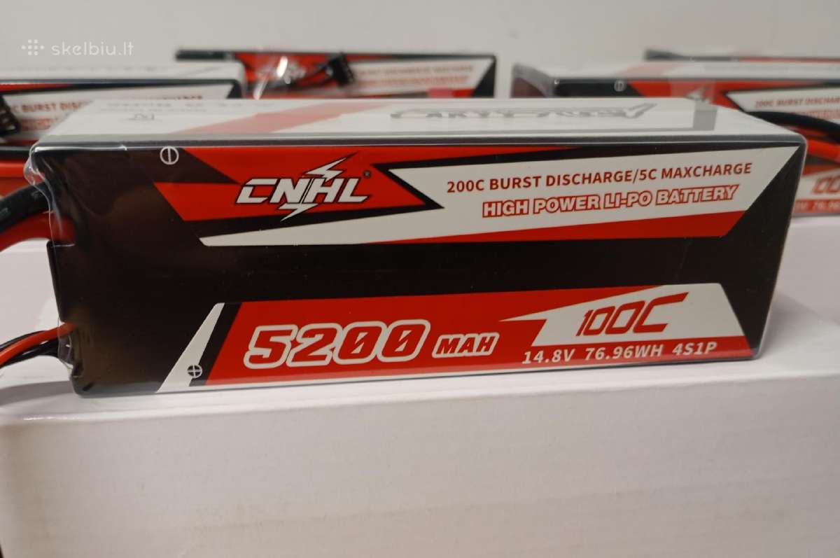 Naujos Cnhl Racing series 5200mah 4S 100c lipo - nuotraukos Nr. 3