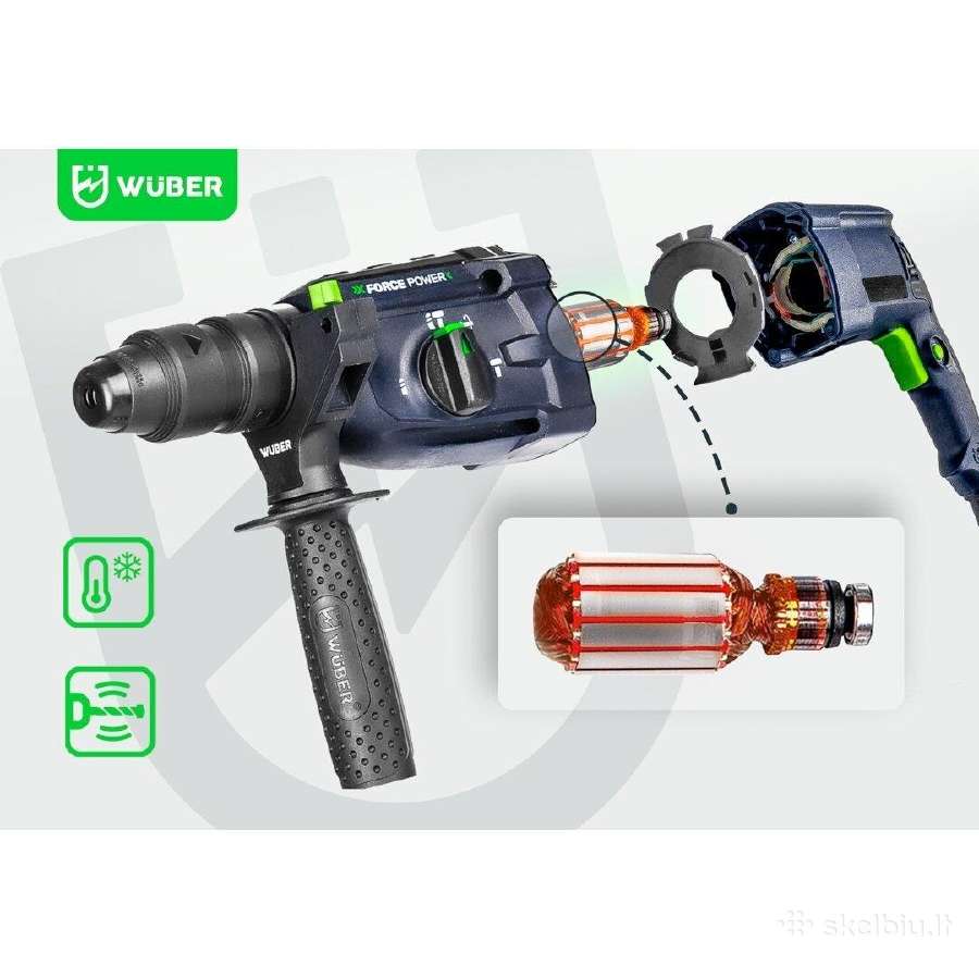 Perforatorius Sds+ 2500w, 2 griebtuvai + priedai - nuotraukos Nr. 10