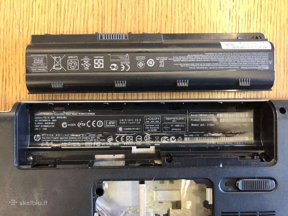 Hp Pavilion dv6-3109er likučiai dalimis - nuotraukos Nr. 2