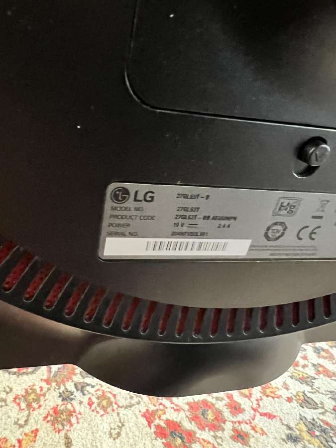 LG 27gl63t monitorius su defektu - nuotraukos Nr. 2