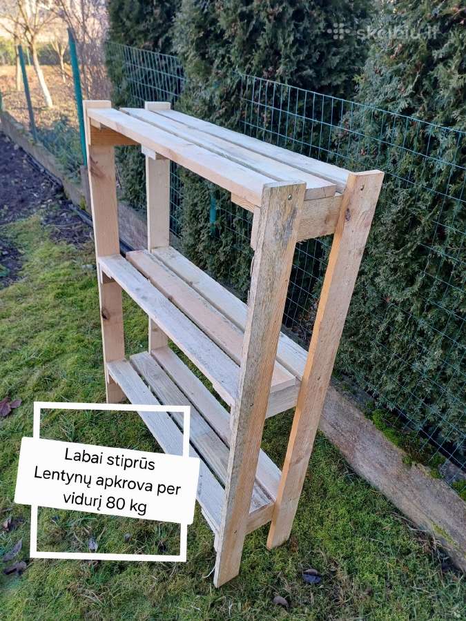 Mediniai Stelažai - Labai Stiprūs. nuo 30 eur - nuotraukos Nr. 2