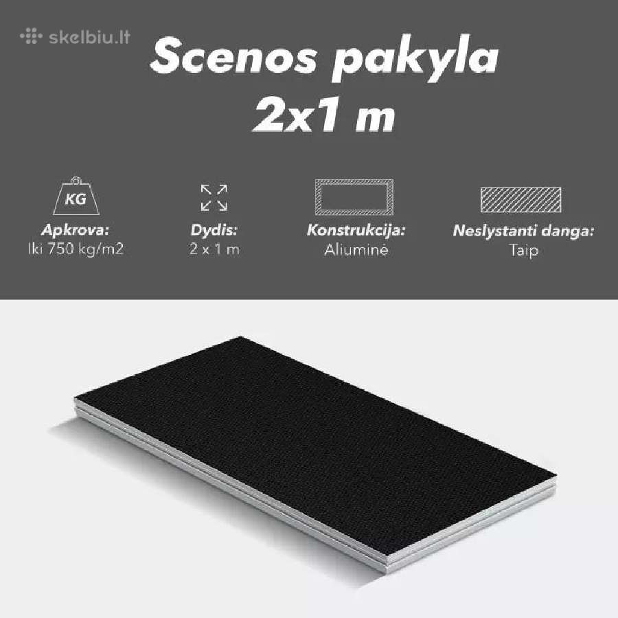 Scenos pakyla, laiptai - Pardavimas ir Nuoma - nuotraukos Nr. 4