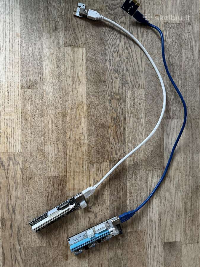 Raiseriai Pcie x1 to Pcie x16