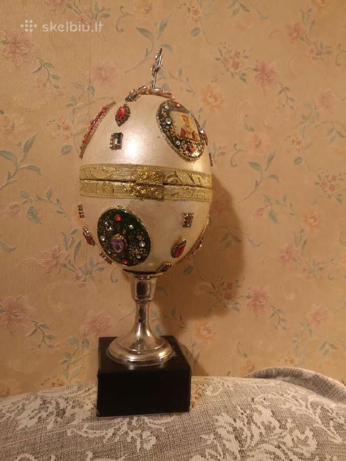 Dekoruotas stručio kiaušinis - nuotraukos Nr. 3