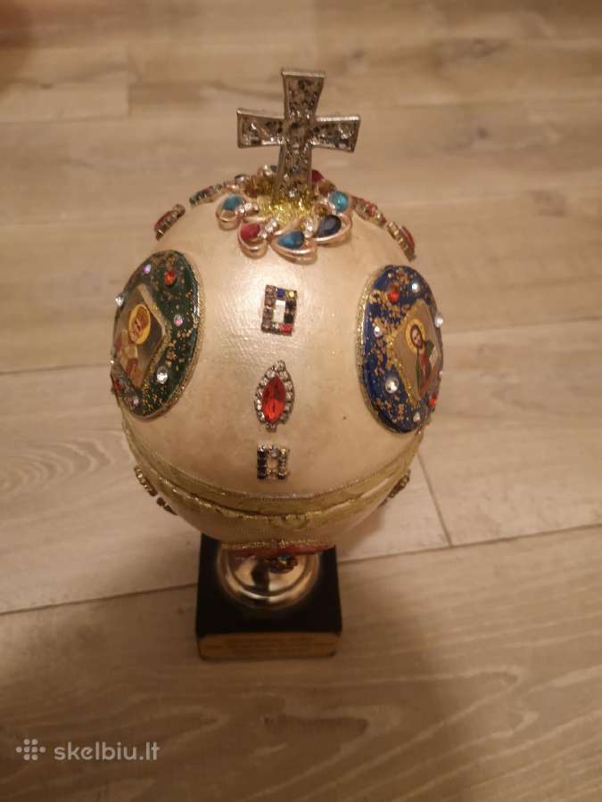 Dekoruotas stručio kiaušinis - nuotraukos Nr. 7