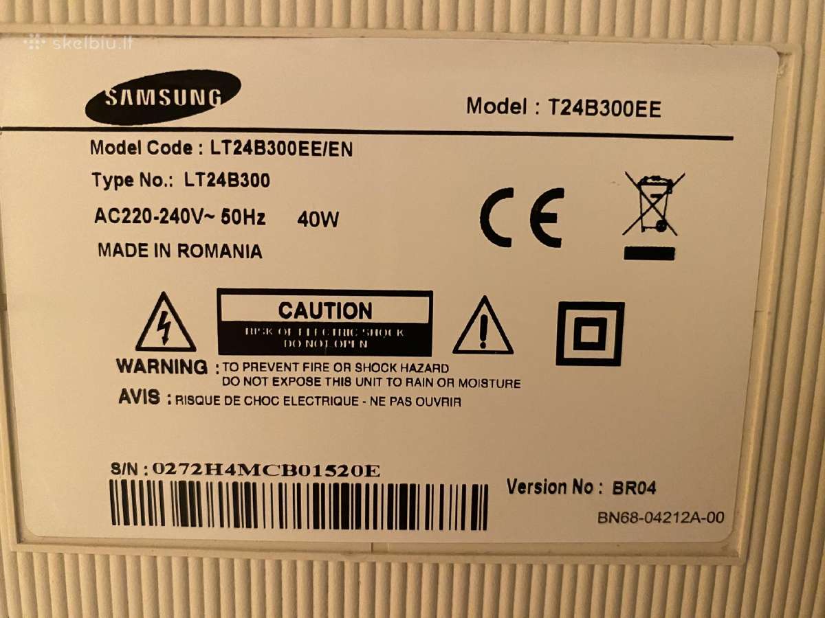 Monitorius Samsung Lt24 B300ee - nuotraukos Nr. 6