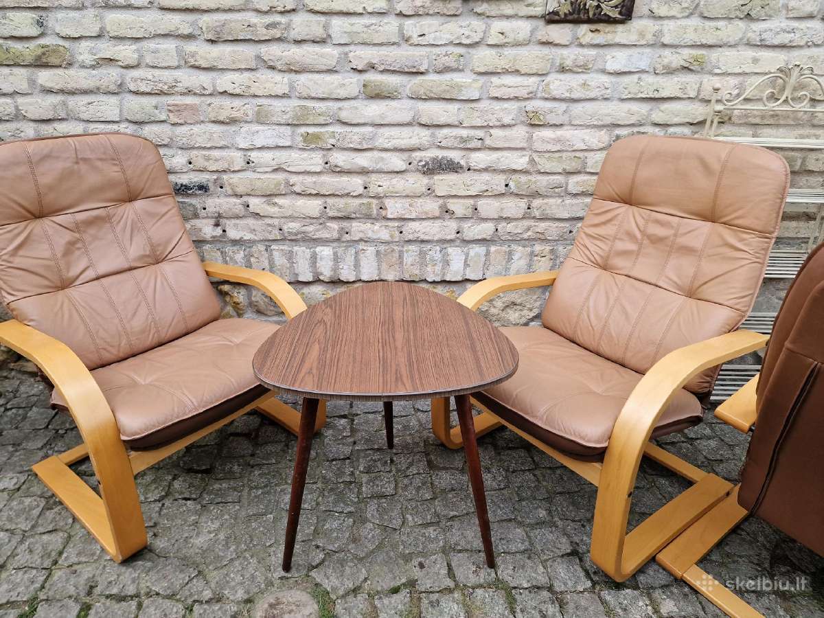 Vintažiniai mid century trikojai kavos staliukai - nuotraukos Nr. 10