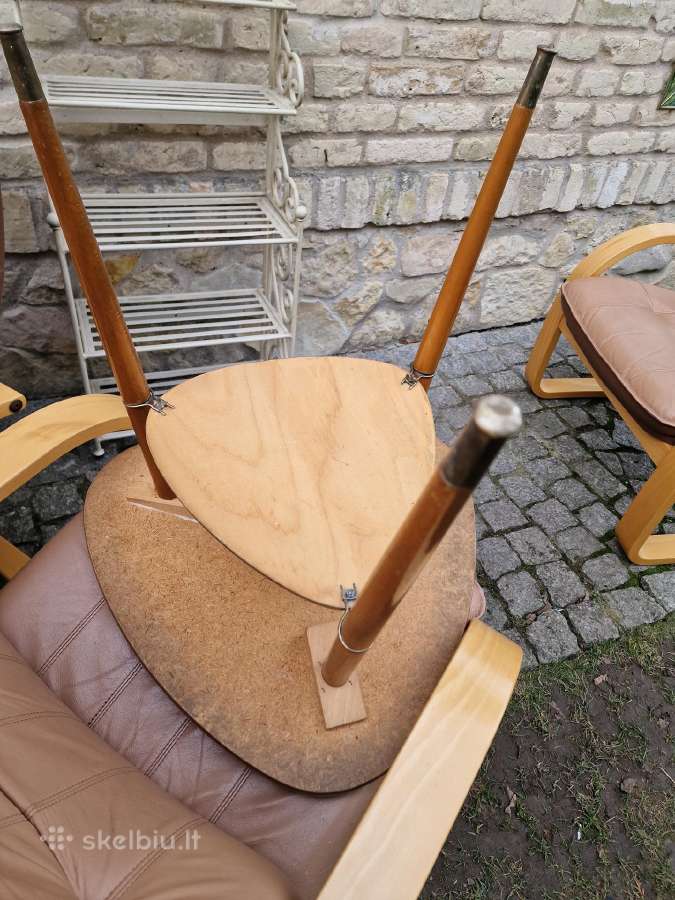 Vintažiniai mid century trikojai kavos staliukai - nuotraukos Nr. 21