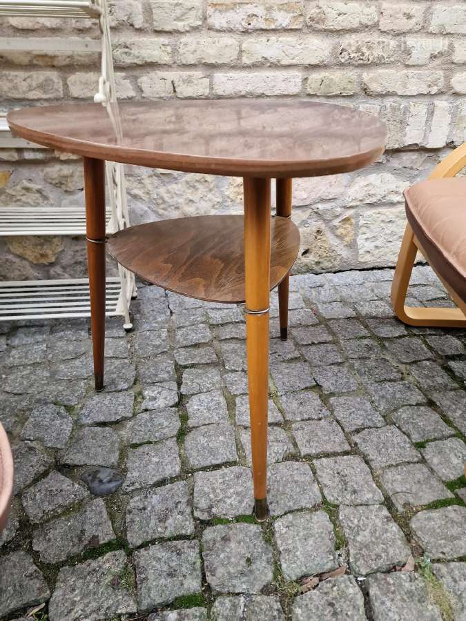Vintažiniai mid century trikojai kavos staliukai - nuotraukos Nr. 31