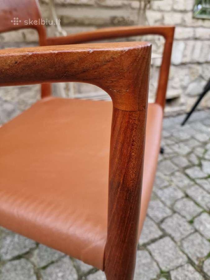 Vintažinis mid century autorinis tikmedžio fotelis - nuotraukos Nr. 3
