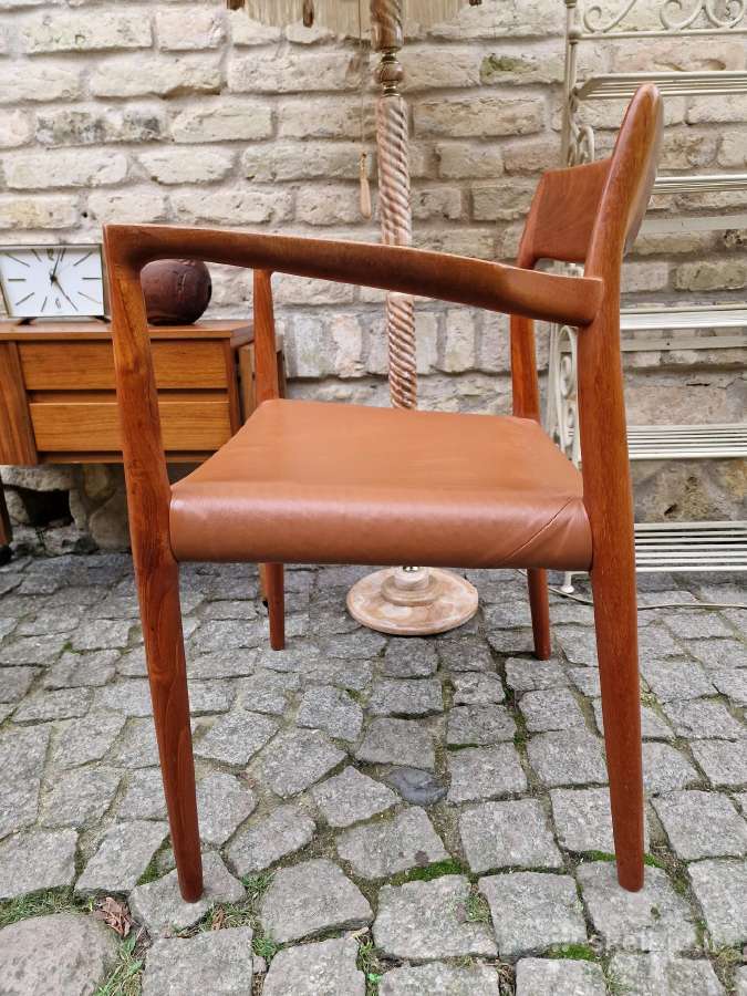 Vintažinis mid century autorinis tikmedžio fotelis - nuotraukos Nr. 5